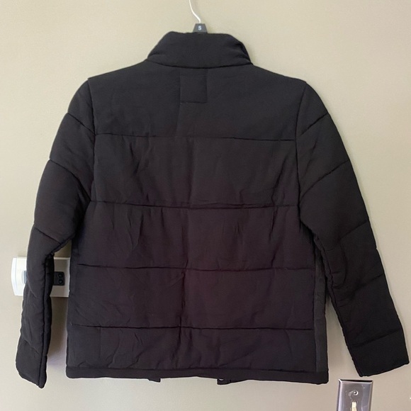 CHASER Black Heirloom Wovens Quilted Puffer Jacket Shacket Size Small - Picture 8 of 10